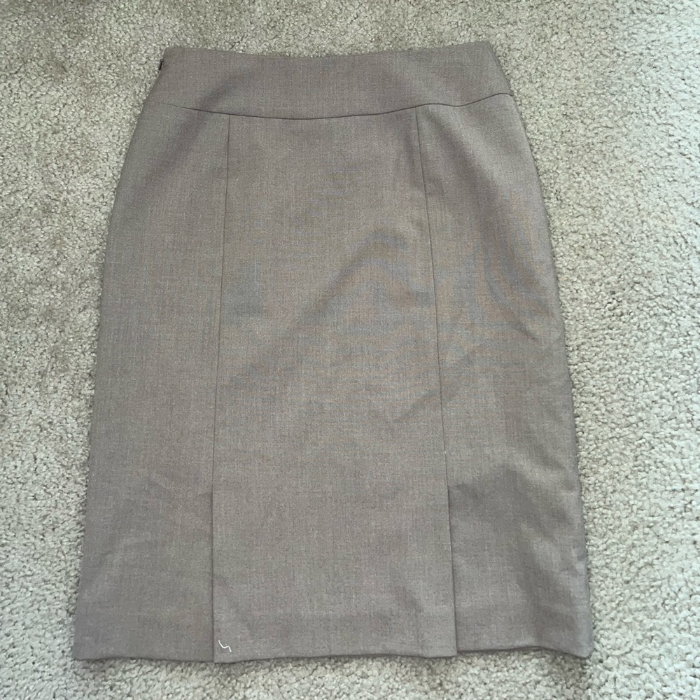 Light Brown / Gray Dress Skirt size 2 - Picture 8 of 11
